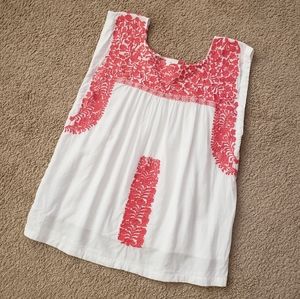 J. Marie Top Mi Golondrina Inspired Embroidered